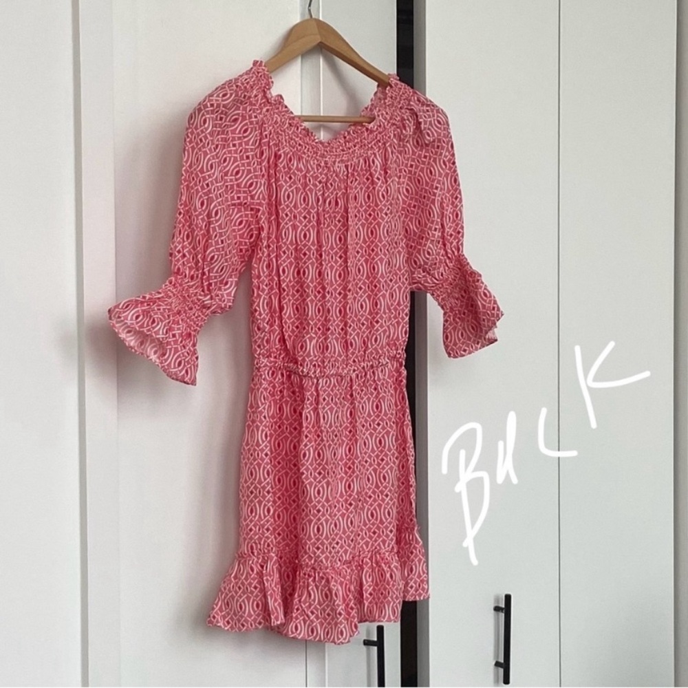 Paloma Blue - Calypso Dress - Pink Rose - Lynx Pattern - Size Small - NWT - Picture 6 of 16